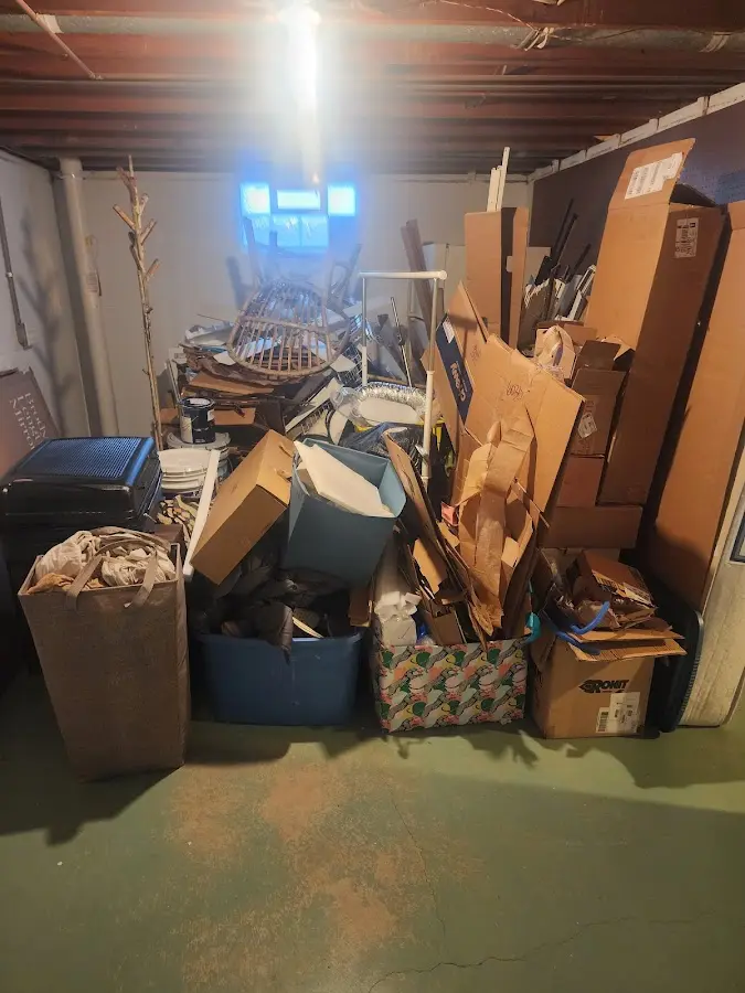 Roll-off dumpster container at job site for Yard Waste Dumpster Rental in Morganton